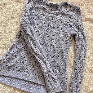 Light Blue Sweater Top